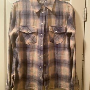 Madewell Flannel Snap-front Shirt in Plaid
